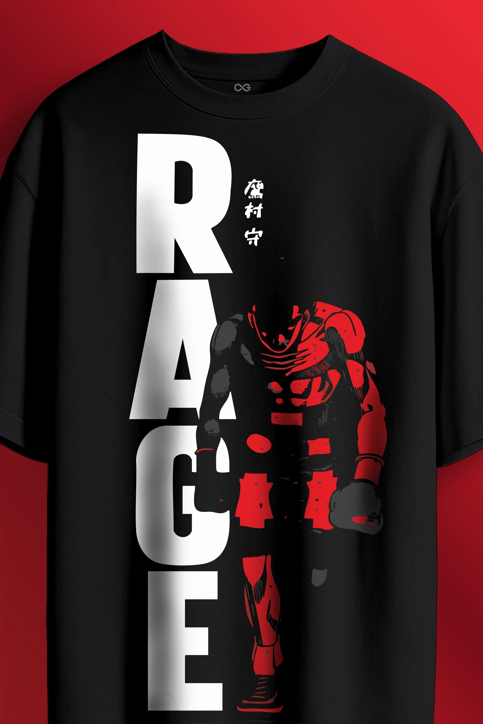 Rage Oversized T-shirt (Black)