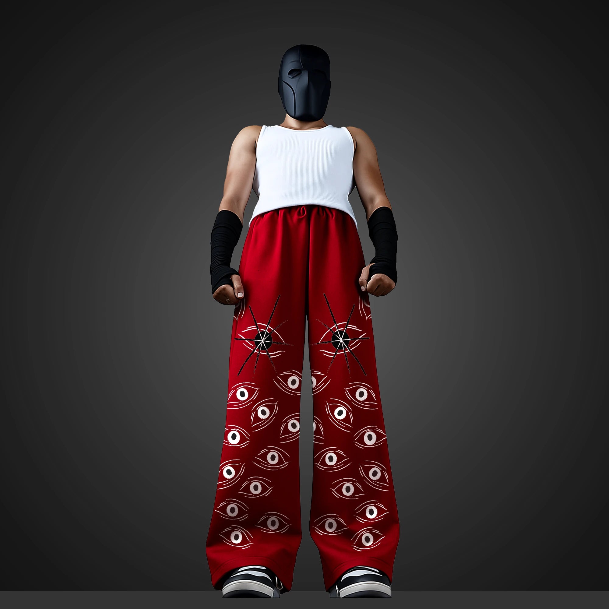 All Eye On Me - Wide Leg Pants (Red)