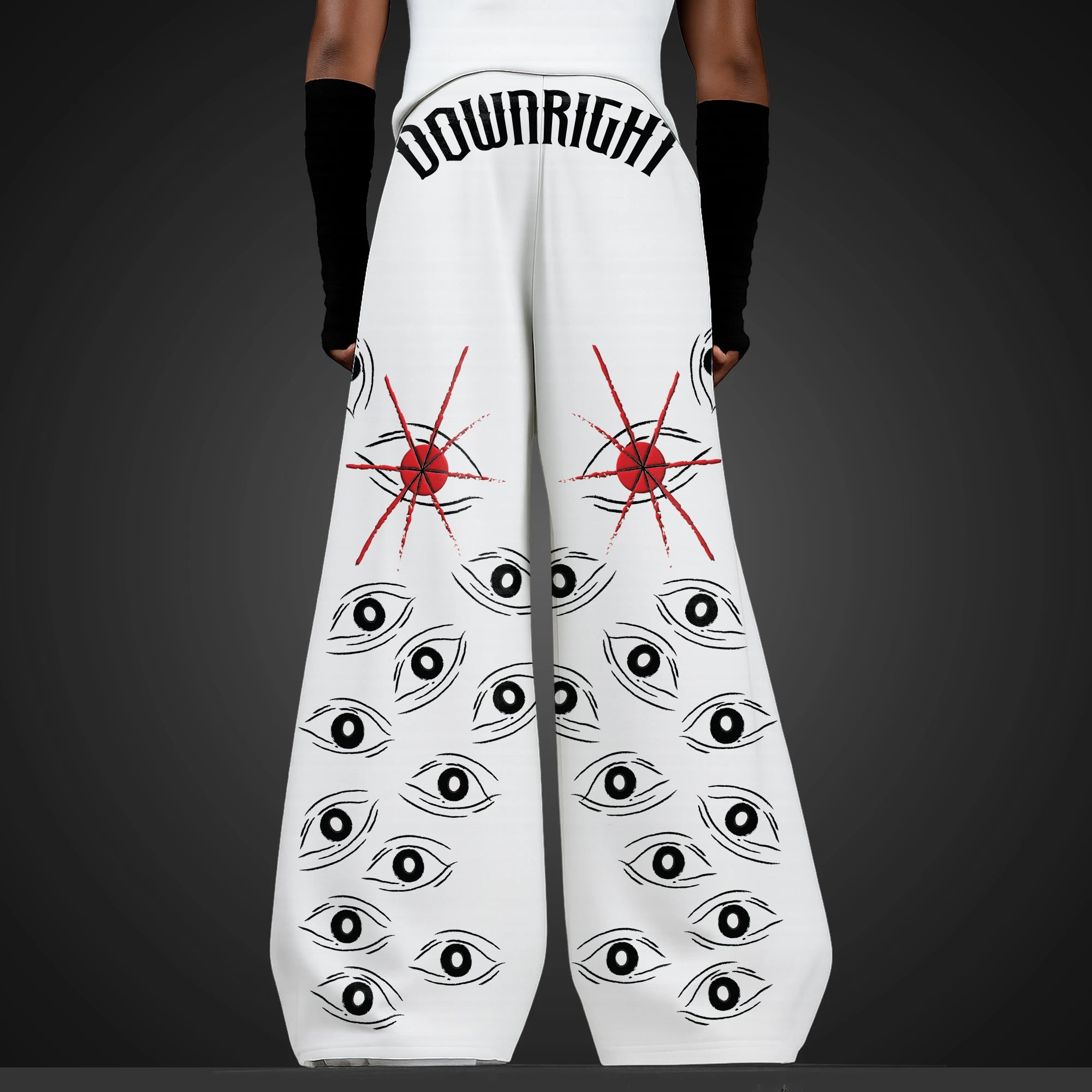 All Eye On Me - Wide Leg Pants (White)