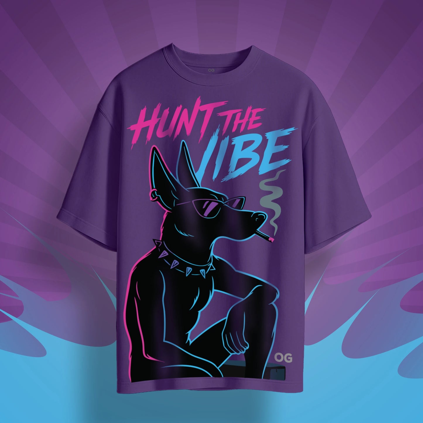 Hunt the Vibe Oversized Tshirt
