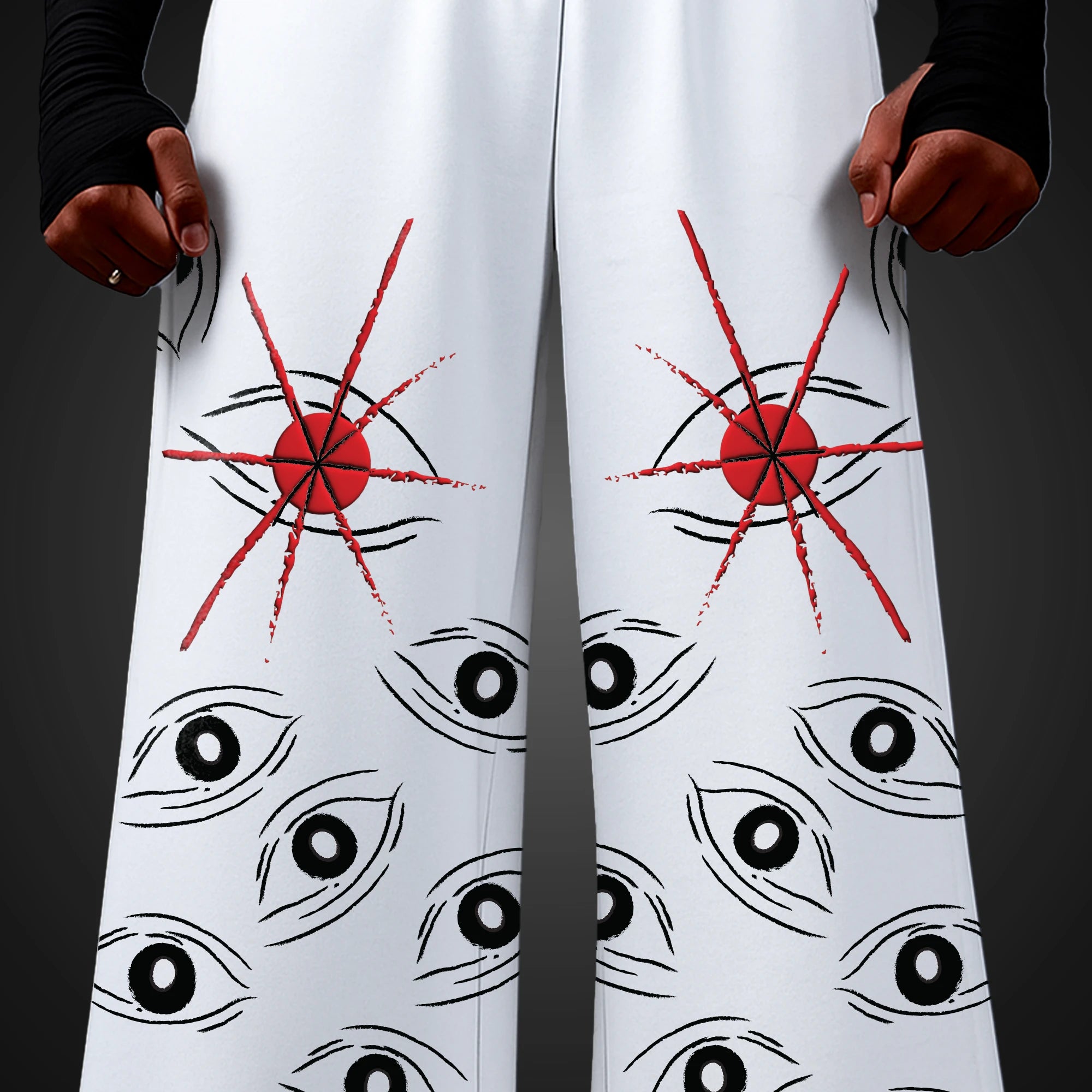 All Eye On Me - Wide Leg Pants (White)