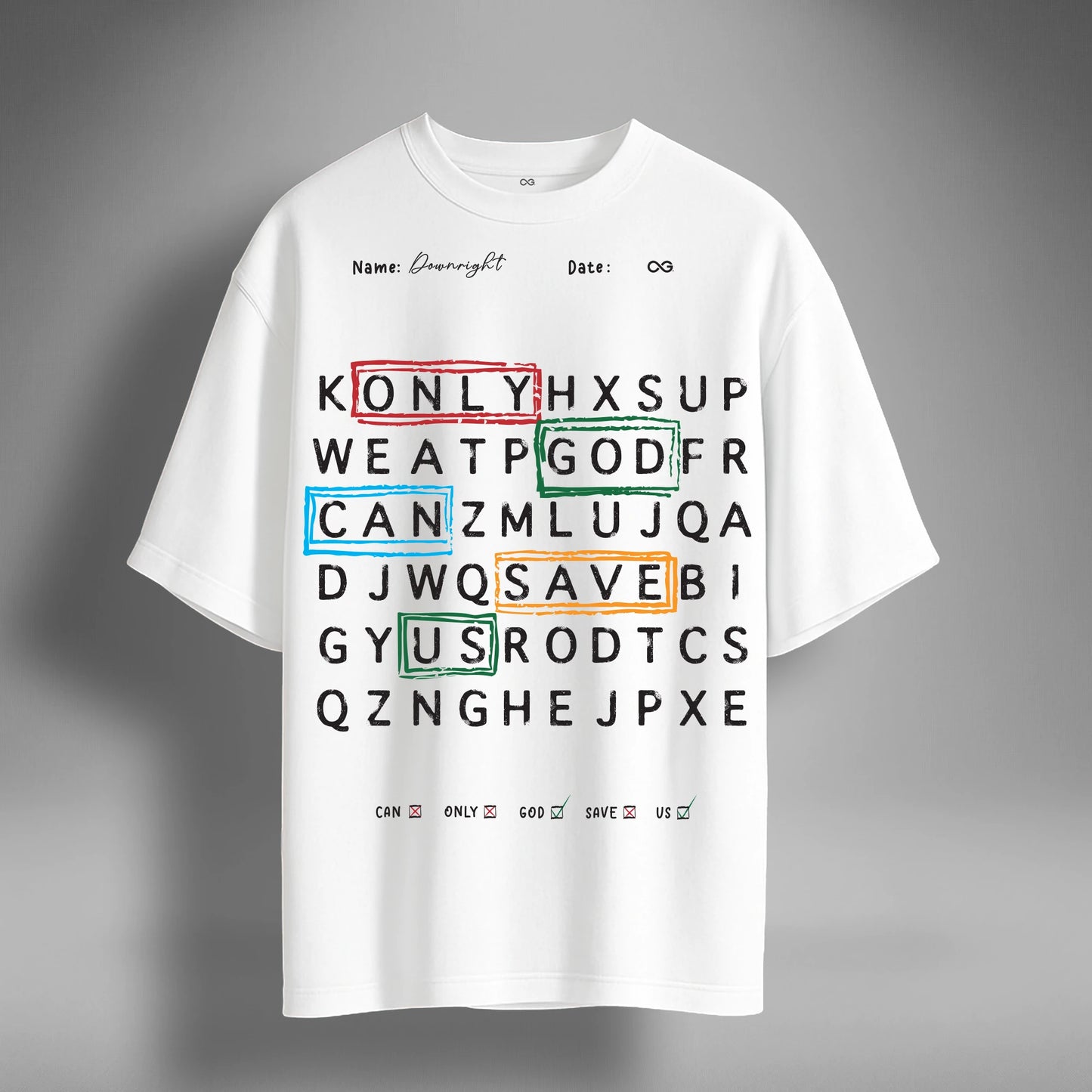 Scribble Oversized Tshirt