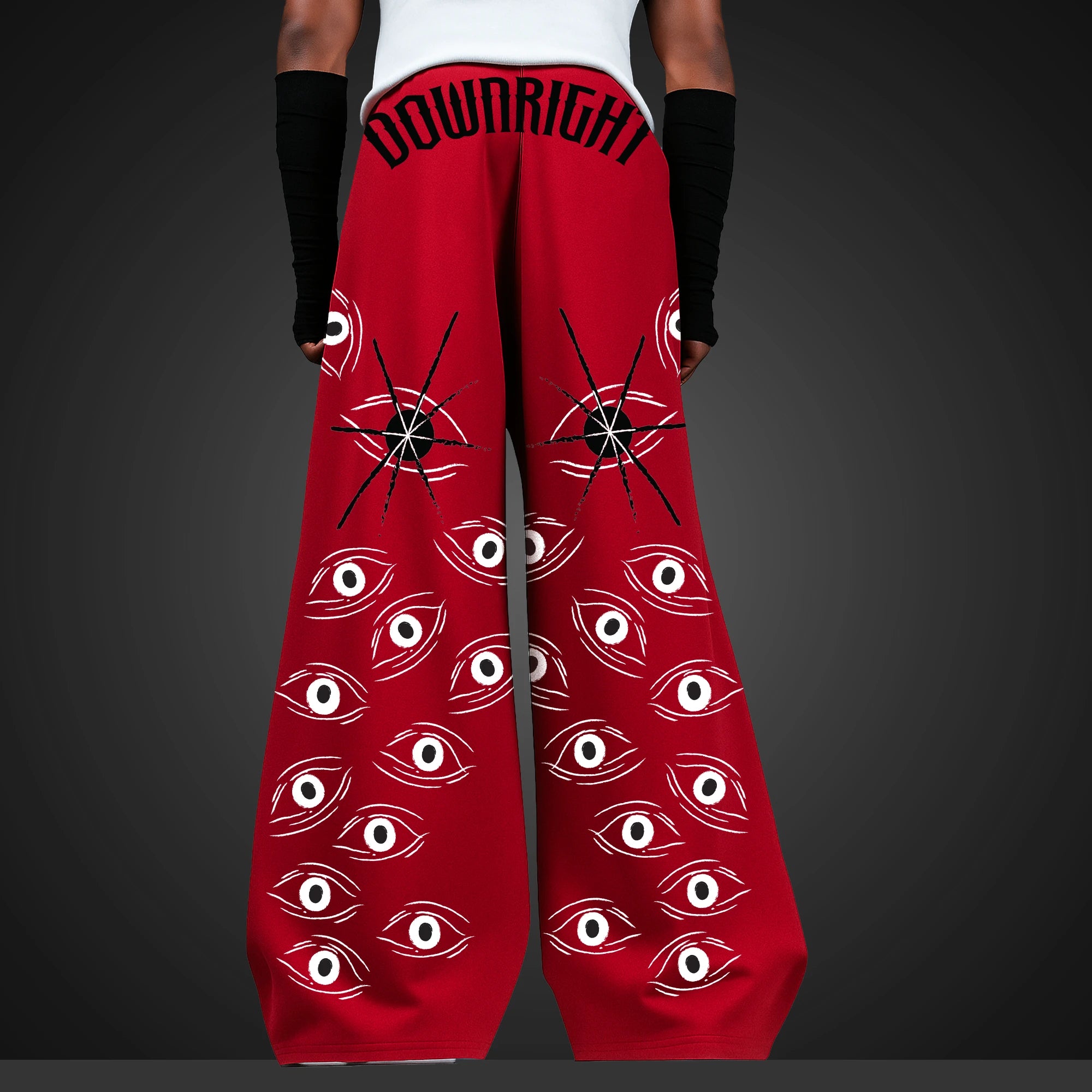 All Eye On Me - Wide Leg Pants (Red)