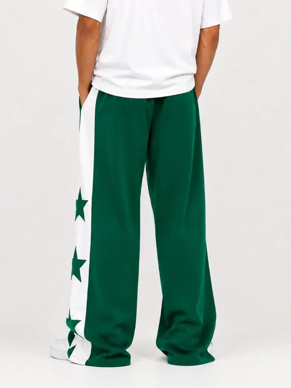 Star Stripe Wide Leg Joggers