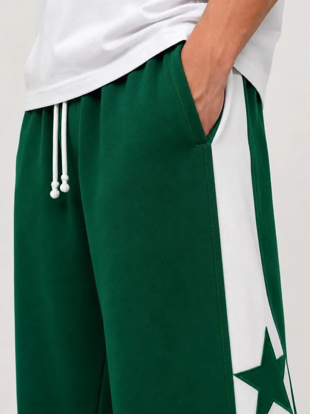 Star Stripe Wide Leg Joggers