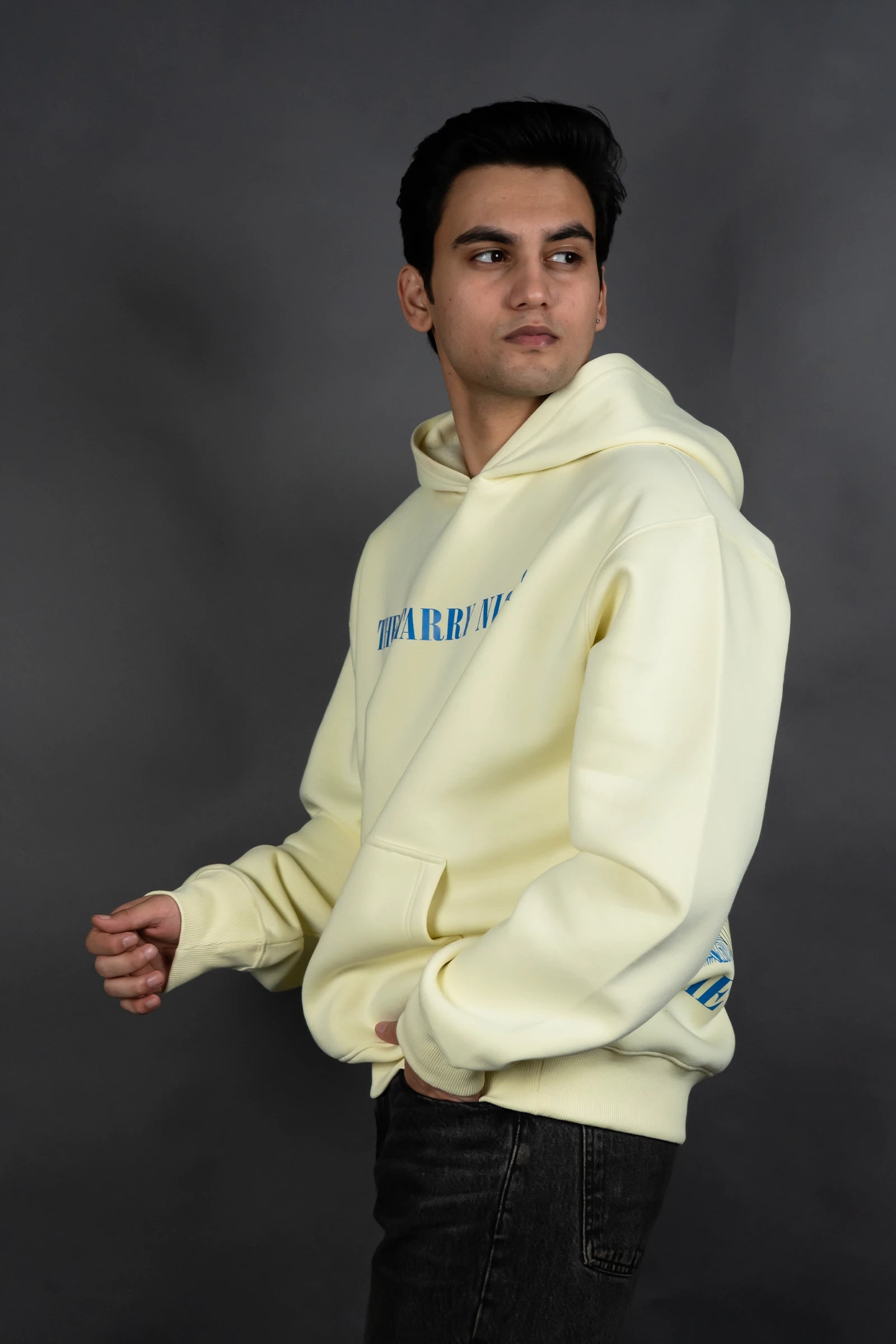 Starry Night Drip Hoodie (Lemon yellow)