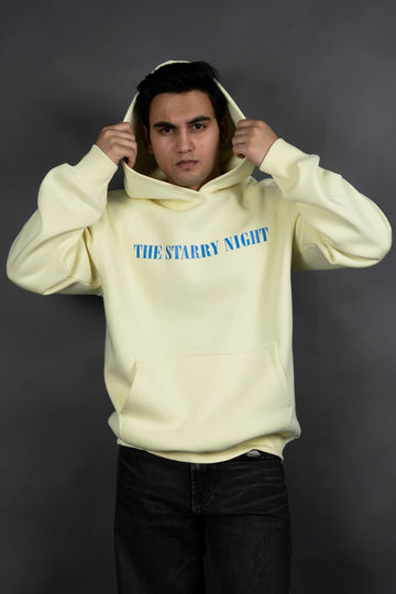 Starry Night Drip Hoodie (Lemon yellow)