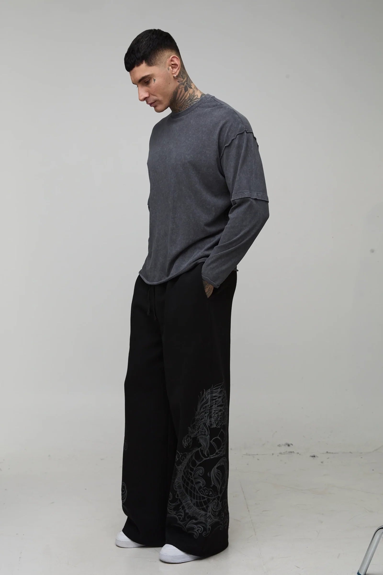 Dragon Wide Leg Joggers
