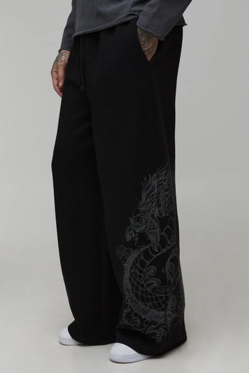 Dragon Wide Leg Joggers