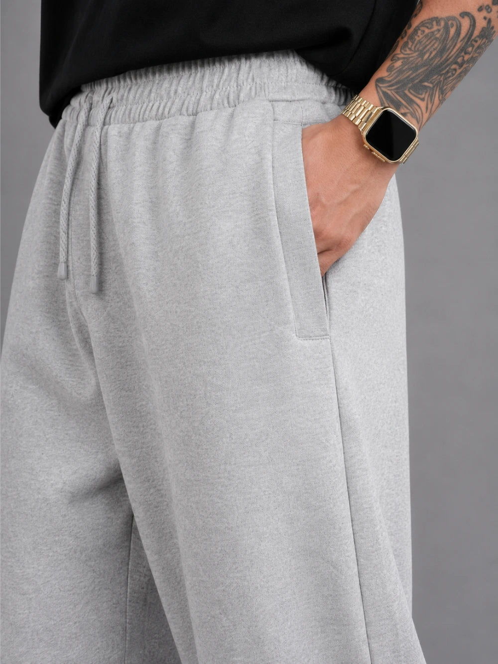 OG Wide Leg Sweatpants Black - Back View