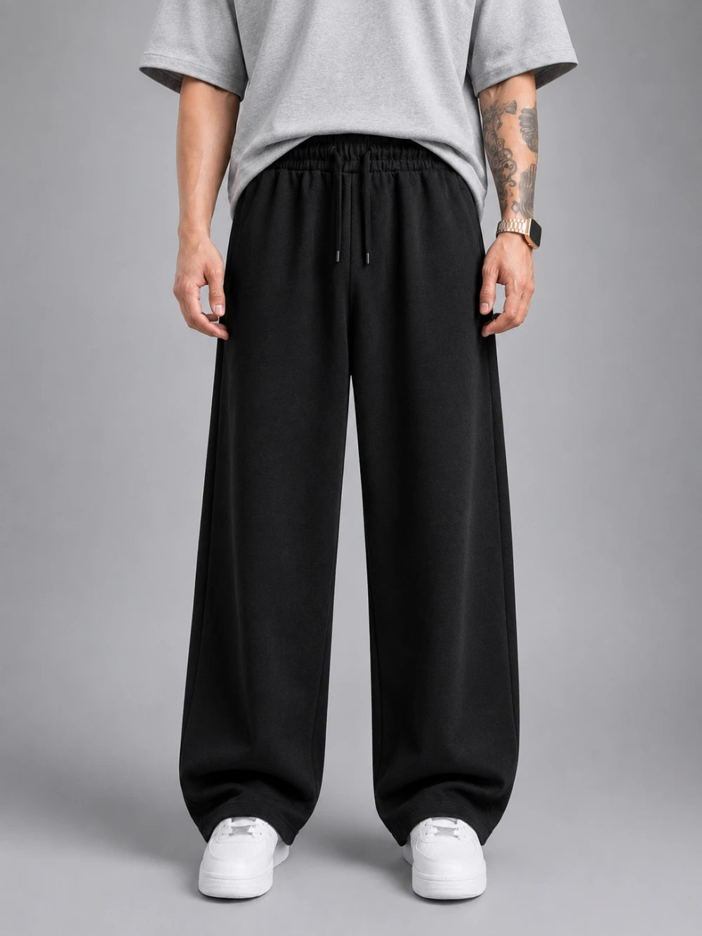 OG Wide Leg Sweatpants Melange - Full Length