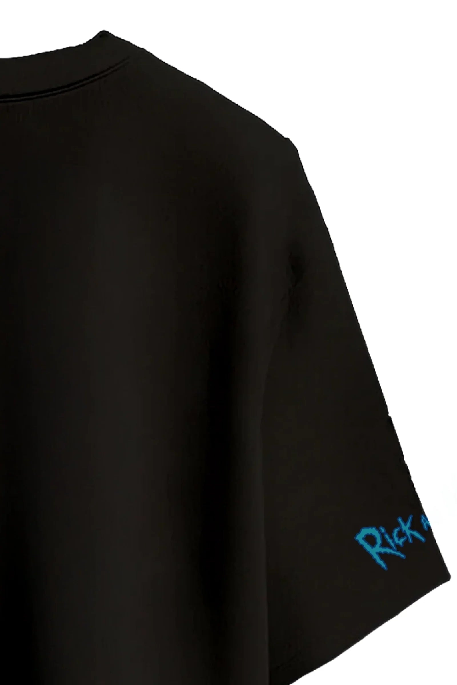 Rick and Morty Psychedelic Graphic Tee - Black
