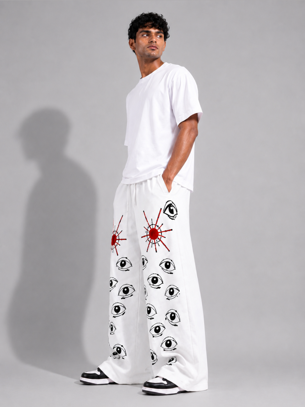 All Eye On Me - Wide Leg Pants (White)