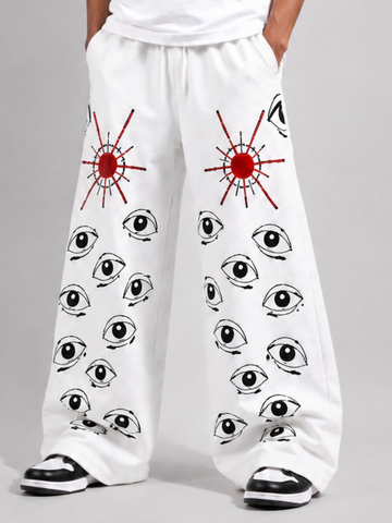 All Eye On Me - Wide Leg Pants (White)