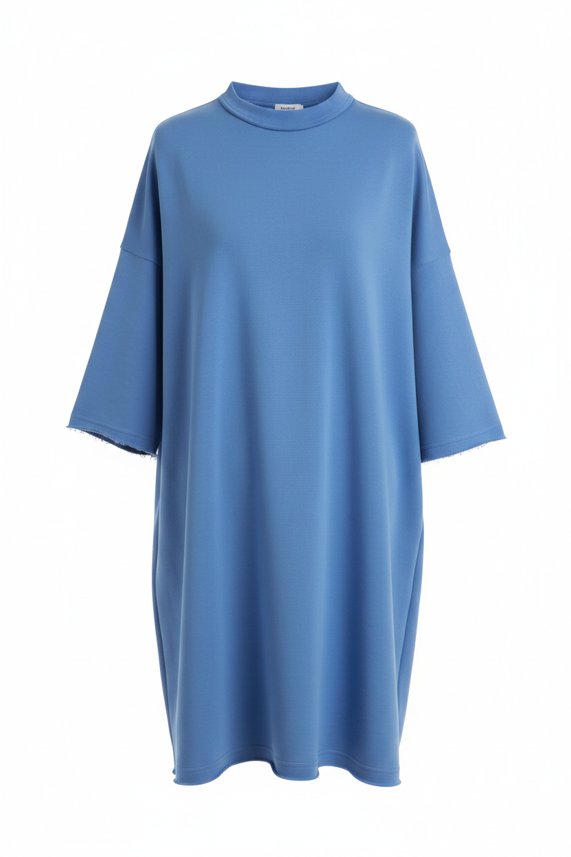 Oversized Bell Sleeve T-Shirt Dress - Ghost mannequin