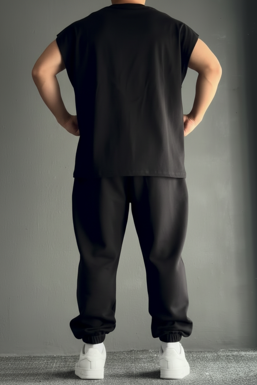 Jogger & Vest T-Shirt Coord Set