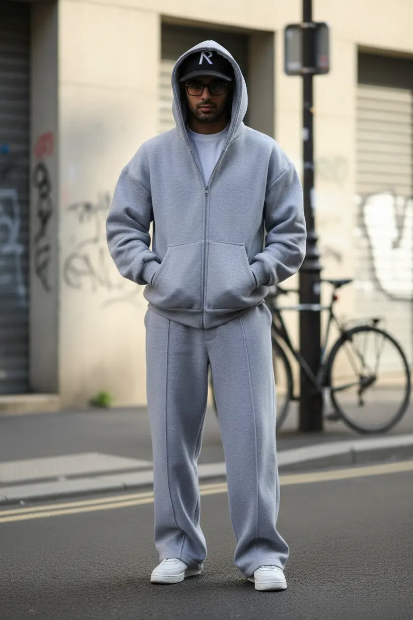 Melange Grey Cord set