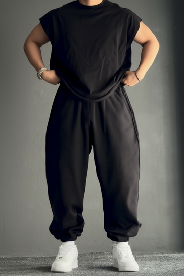 Jogger & Vest T-Shirt Coord Set