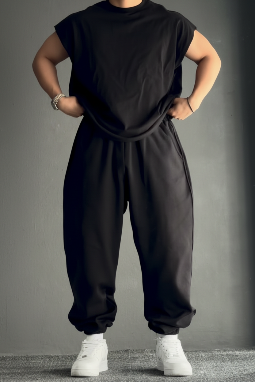 Jogger & Vest T-Shirt Coord Set