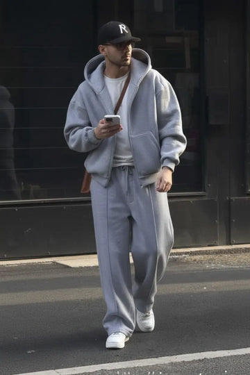 Melange Grey Cord set