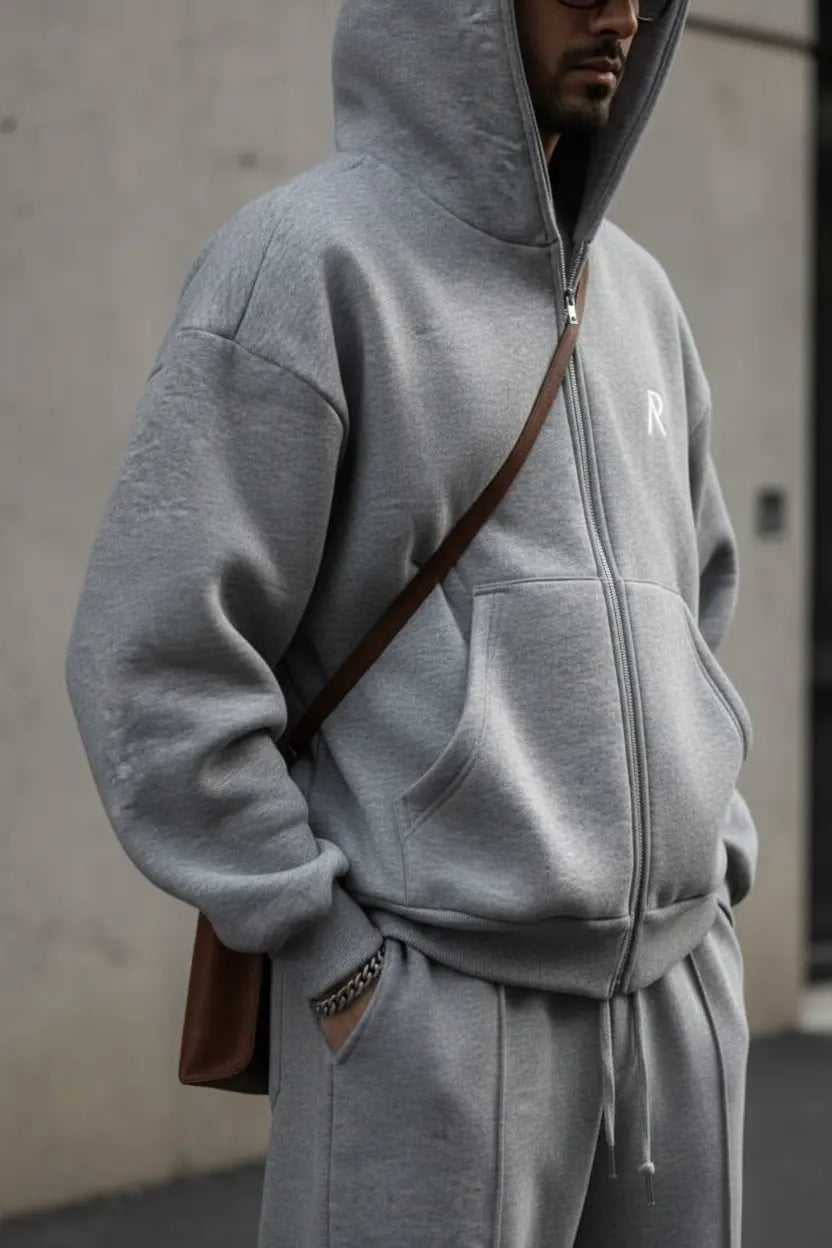 Melange Grey Cord set