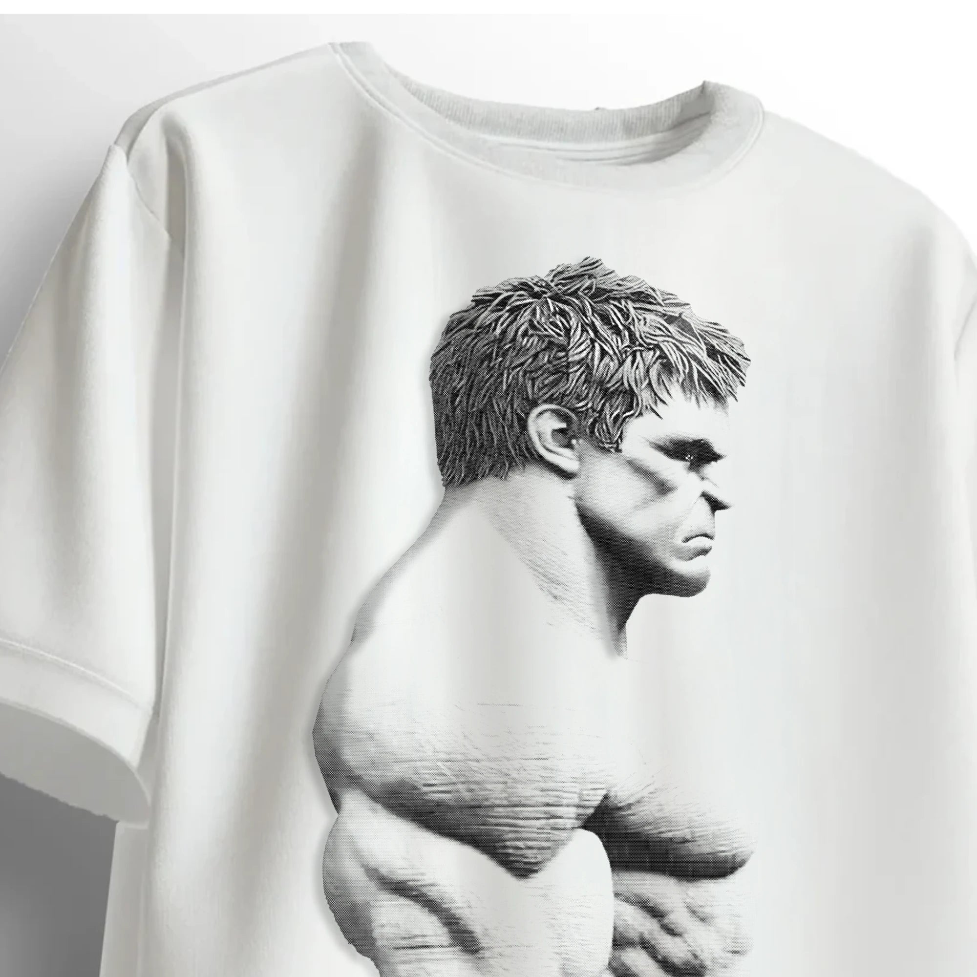 Oversized Beast T-shirt - Halftone