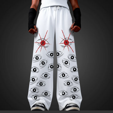 All Eye On Me - Wide Leg Pants (White)