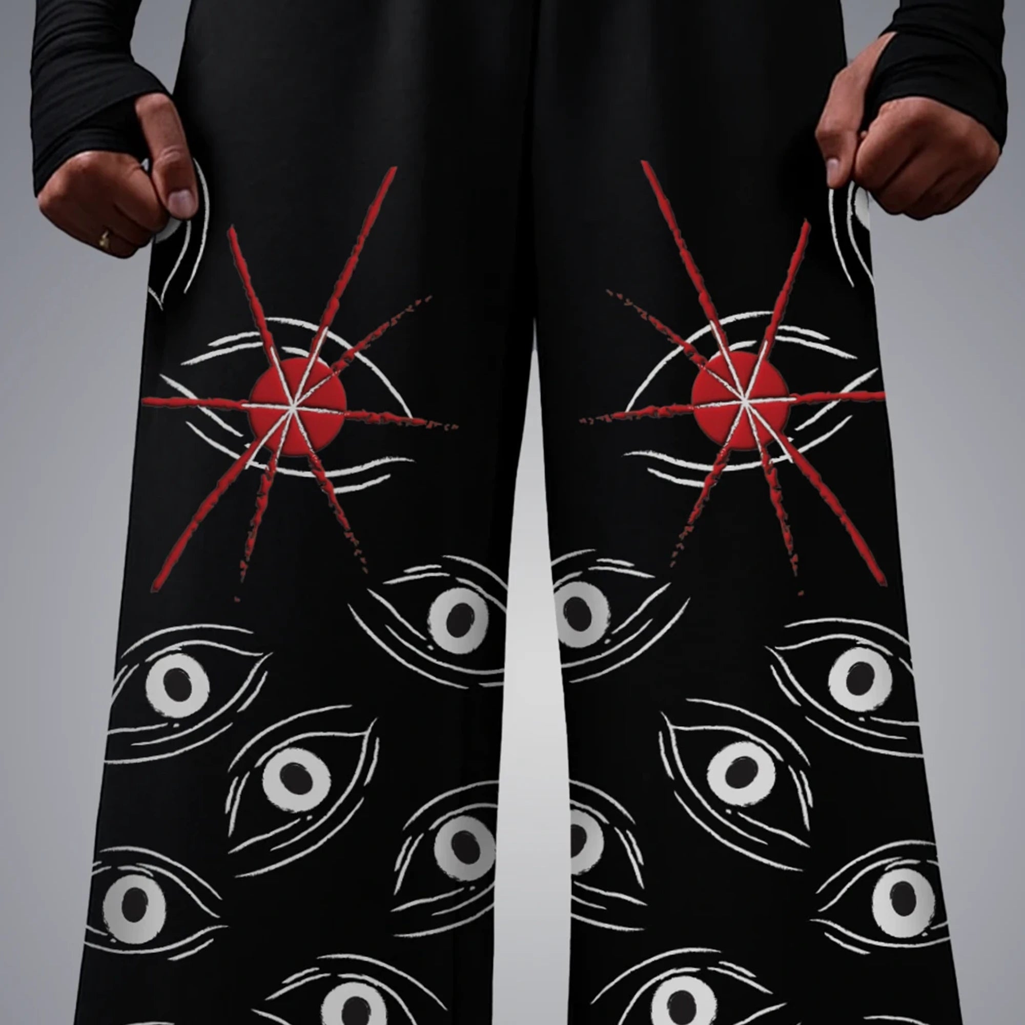 All Eye On Me - Wide Leg Pants (Black)